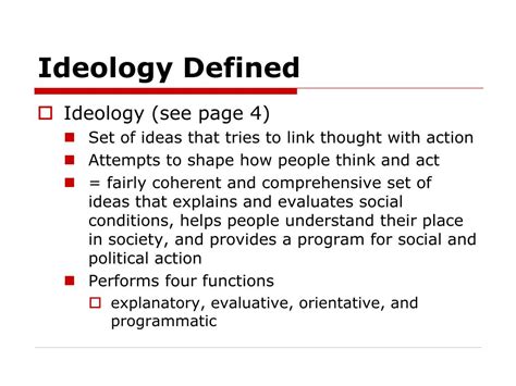ideologies synonym|Ideology & Science .